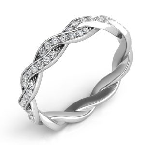 White Gold Matching Band