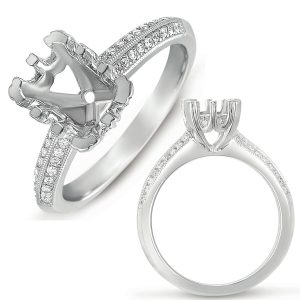 White Gold Engagement Ring White Gold Engagement Ring