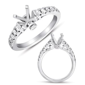 14KW Side Stone - Prong Set on Clearance 14KW Side Stone - Prong Set on Clearance