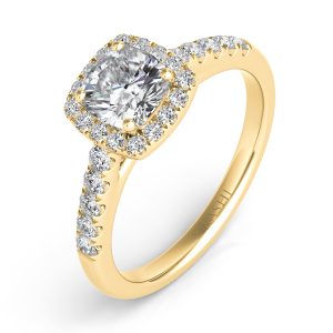 Yellow Gold Halo Ring Yellow Gold Halo Ring
