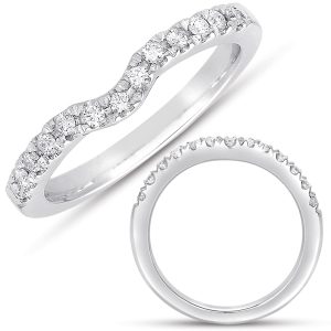 White Gold Curved Band White Gold Curved Band