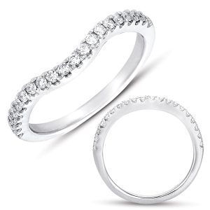 White Gold Curved Band White Gold Curved Band