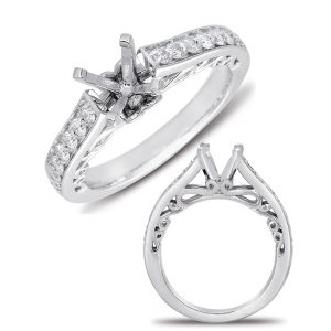 White Gold Semi Mounting White Gold Semi Mounting