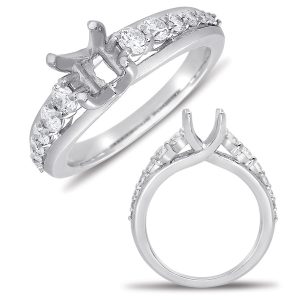 White Gold Semi Mounting White Gold Semi Mounting