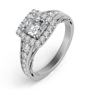 Platinum Halo Ring