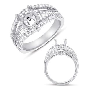 Baguette Diamond Engagement Ring