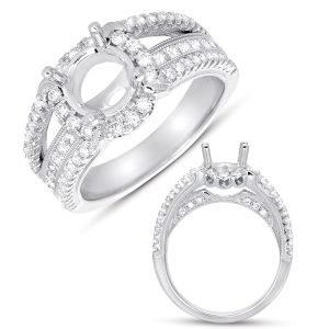 White Gold Semi Mounting White Gold Semi Mounting