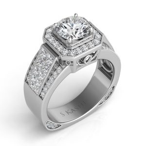 White Gold Engagement Ring White Gold Engagement Ring