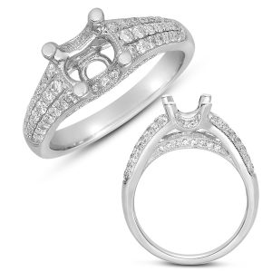 White Gold Engagement Ring White Gold Engagement Ring