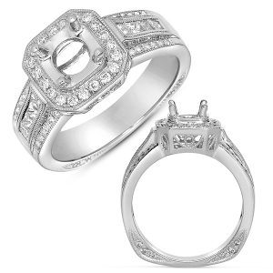 White Gold Engagement Ring White Gold Engagement Ring