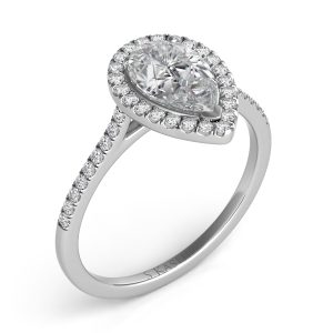 Platinum Halo Engagement Ring Platinum Halo Engagement Ring