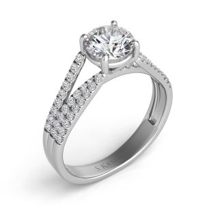 White Gold Engagement Ring White Gold Engagement Ring