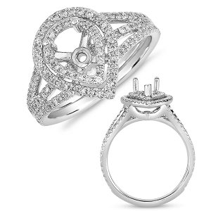 Platinum Halo Engagement Ring Platinum Halo Engagement Ring