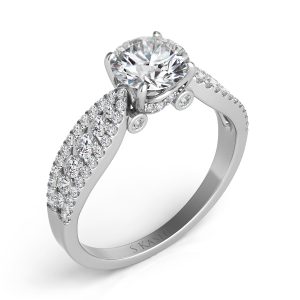 White Gold Engagement Ring White Gold Engagement Ring