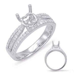 White Gold Engagement Ring White Gold Engagement Ring