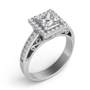 Platinum Pave Halo Ring Platinum Pave Halo Ring
