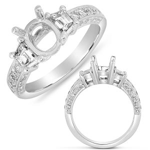 Baguette Diamond Engagement Ring Baguette Diamond Engagement Ring