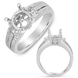 White Gold Engagement Ring White Gold Engagement Ring