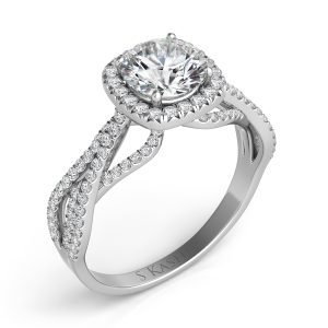 White Gold Engagement Ring White Gold Engagement Ring