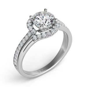 White Gold Engagement Ring White Gold Engagement Ring