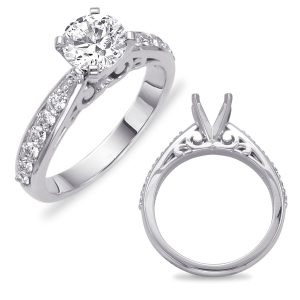 White Gold Semi Mounting White Gold Semi Mounting