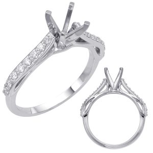 White Gold Semi Mounting White Gold Semi Mounting