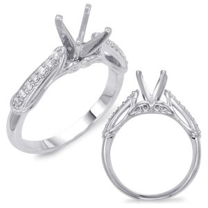 White Gold Semi Mounting White Gold Semi Mounting