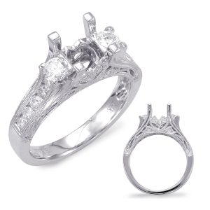 White Gold Engagement Ring White Gold Engagement Ring