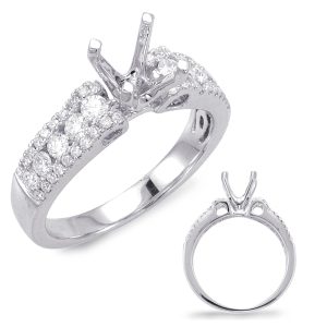 White Gold Engagement Ring White Gold Engagement Ring