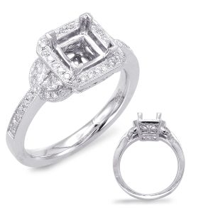 White Gold Engagement Ring White Gold Engagement Ring