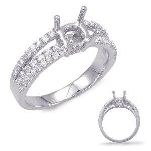 White Gold Engagement Ring White Gold Engagement Ring
