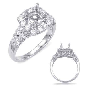 Platinum Halo Engagement Ring Platinum Halo Engagement Ring