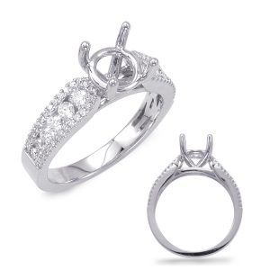 White Gold Engagement Ring White Gold Engagement Ring