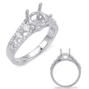 White Gold Engagement Ring White Gold Engagement Ring