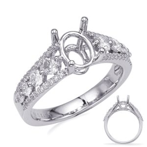 White Gold Engagement Ring White Gold Engagement Ring