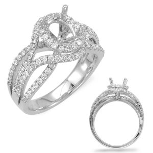 White Gold Engagement Ring White Gold Engagement Ring