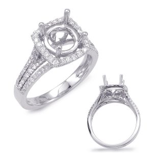 White Gold Engagement Ring White Gold Engagement Ring