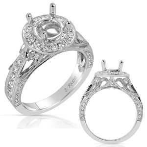 White Gold Engagement Ring White Gold Engagement Ring