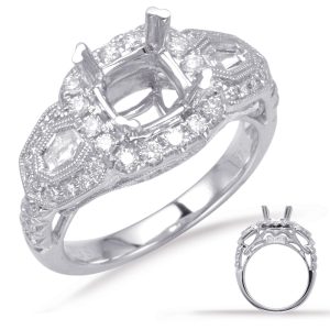 White Gold Engagement Ring White Gold Engagement Ring