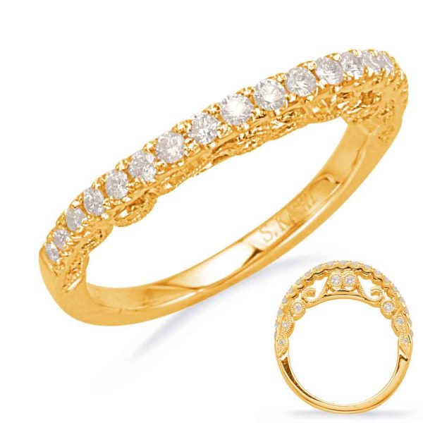 14KY Round Wedding Band
