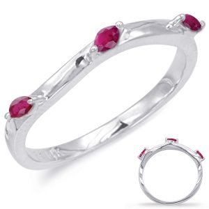 White Gold Ruby Matching Band White Gold Ruby Matching Band