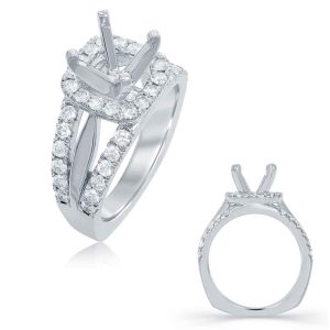 White Gold Engagement Ring White Gold Engagement Ring