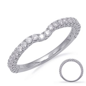 White Gold Matching Band White Gold Matching Band