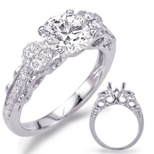 White Gold Engagement Ring White Gold Engagement Ring