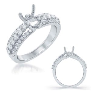 White Gold Engagement Ring White Gold Engagement Ring