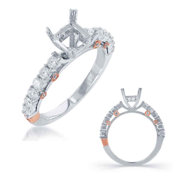 14KRW Side Stone - Prong Set on Clearance