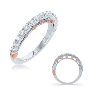 White & Rose Gold Matching Band White & Rose Gold Matching Band