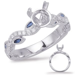 Multi Sapphire Diamond Engagement Ring Multi Sapphire Diamond Engagement Ring