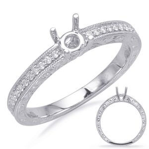 White Gold Engagement Ring White Gold Engagement Ring