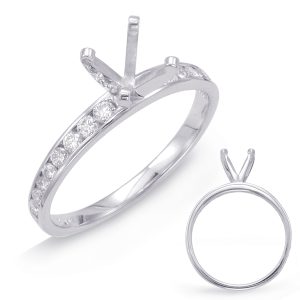 White Gold Engagement Ring White Gold Engagement Ring